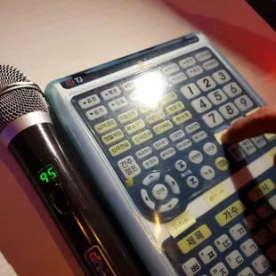 This karaoke remote control is used only for NON-ENGLISH songs.