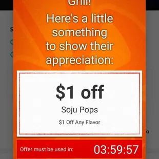 Remember to use the Yelp Check in Offer!