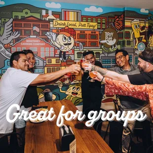 The perfect place for group gatherings. Reserve a space for your next birthday, work gathering or friendly get together