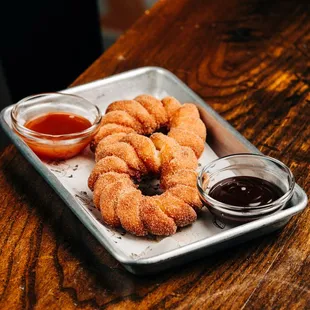 food, dough desserts, donuts