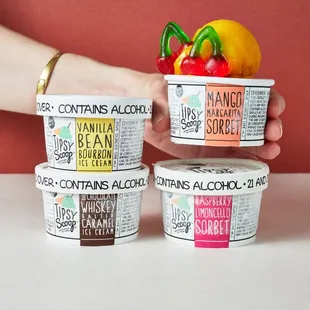 We offer last minute catering delivery in D.C.! Pre-scooped single serve cups in our 4 most popular flavors + toppings and spoons!