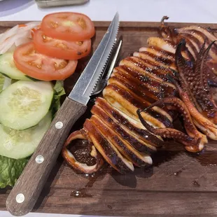 Grilled squid