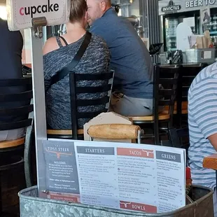 Table identifier, cupcake &amp; table supply caddy