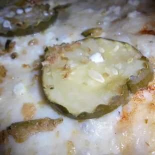 Tipsy Pickle, close-up.