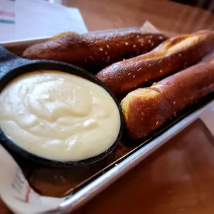 Bavarian Pretzel with Gouda Cheese Dip