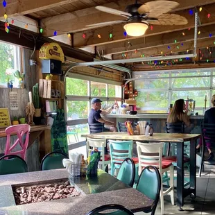 Inside the restaurant