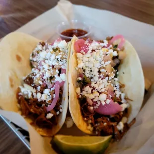 Can't recall the name of these tacos, but the flavor was on point!