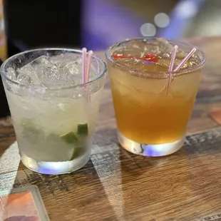 Amaretto, sour, and a skinny margarita