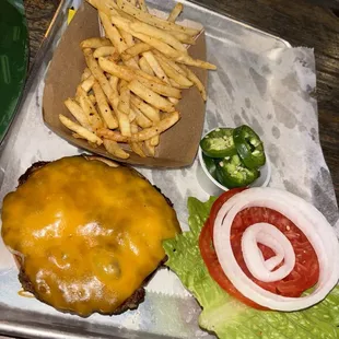 Smash Burger and Fries