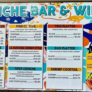 Updated/current menu , different than Yucaipa location