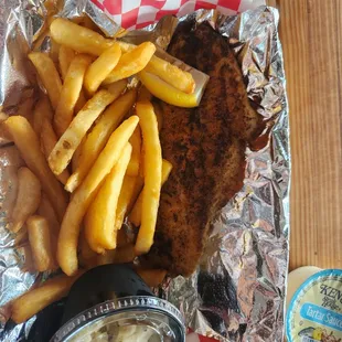 Fish and fries were ok, small portion