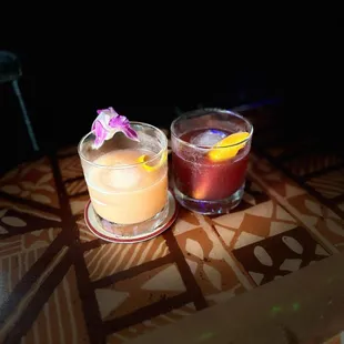 Tropical and Blackberry Old Fashioned. Ask for Matt; he's the truth, amazing bartender!