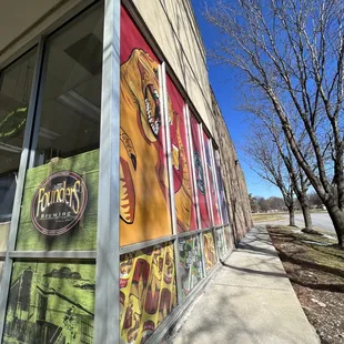 the outside of a building