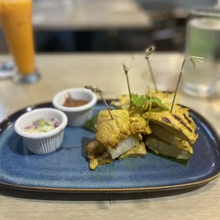 Chicken Satay Sticky Rice