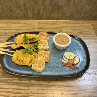 Chicken Satay Sticky Rice