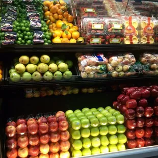 a display of fruits and vegetables