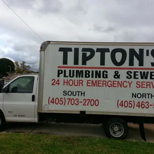 One of our many fully stocked plumbing vans ready to service your home or business!