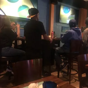 Big screens on the side