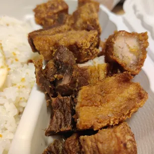 Litsilog, was super juicy inside and crispy out. Even for takeout. Just blew my mind