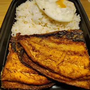 Bangsilog was amazing, it had the natural crisp outside and just melted like butter inside .