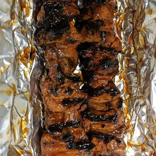 BBQ pork skewers