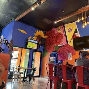 Inside the bar/restaurant