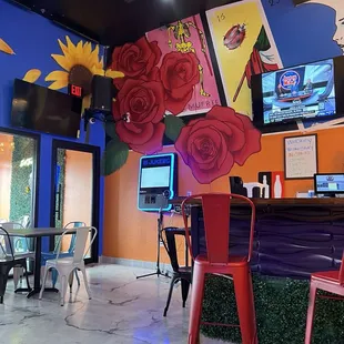 Seating &amp; there&apos;s karaoke!!!