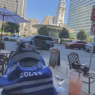 Outside patio overlooking downtown Philly!