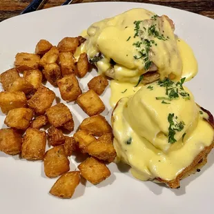 Eggs Benedict from the brunch menu.