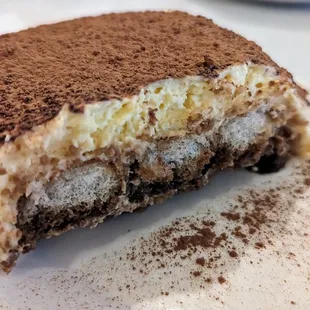 Interesting flavors - it tasted a bit tangy for tiramisu.