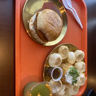 Pani puri and  Dabeli