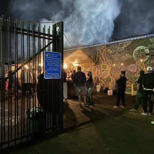 Entrance of the taco stand