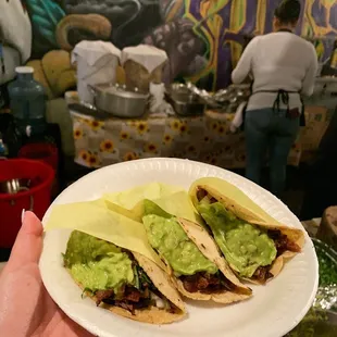 Ask for the queso tacos!