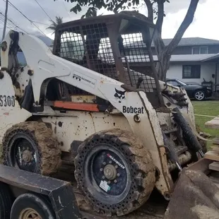 Solid tires. Skid steer