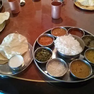 South Indian thali ($11.99) - Average.