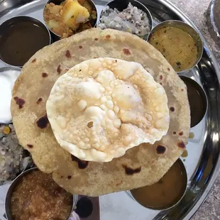 South Indian thali