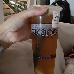 Honey longan. I don't think those whole longan can fit through my straw.