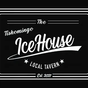 the logo of tishomingo's local tavern