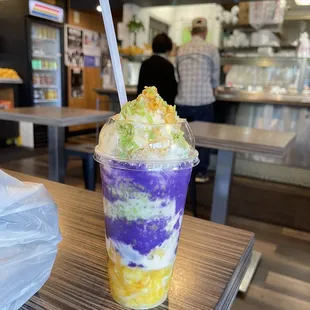 So delicious and so pretty! My favorite place for really good Filipino food! But look at this Halo halo. So pretty!!