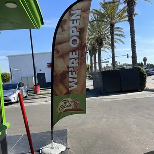 a sign for the store