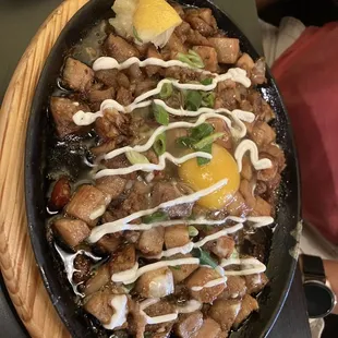 Sisig!  It was AMAZING and DELICIOUS