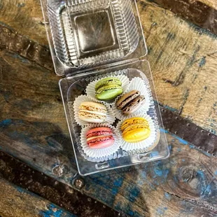a box of macarons