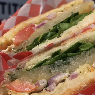 Double Yuca Patty sandwich