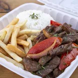 Lomo Saltado Platter