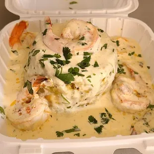 I got the shrimp mofongo.
