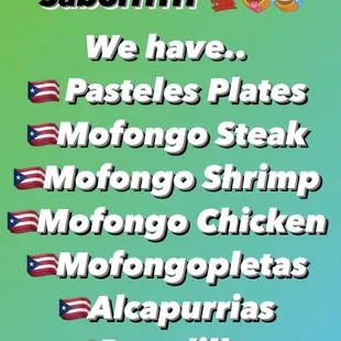 the menu for today&apos;s menu