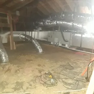New duct work and ac system