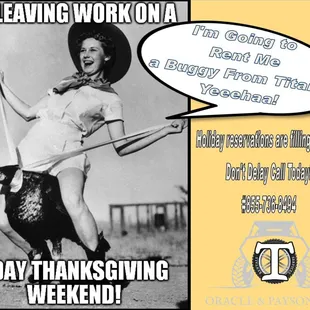 Book your Holiday fun now!