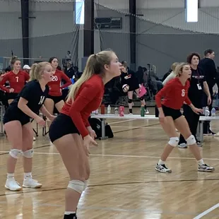 Watching our niece play volleyball in this amazing facility!