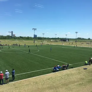 9 outdoor soccer fields